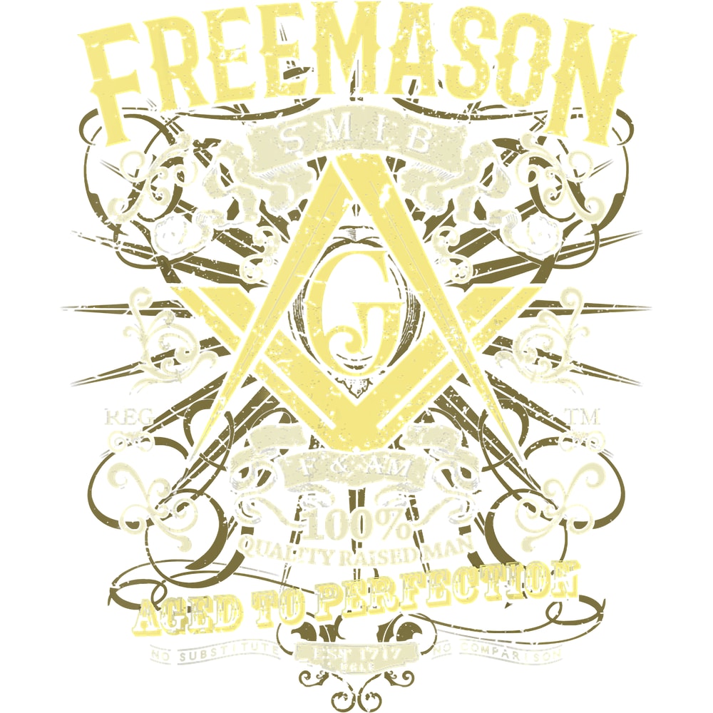 Masonic Shirt Est 1717 Classic Vintage Distressed Style.png