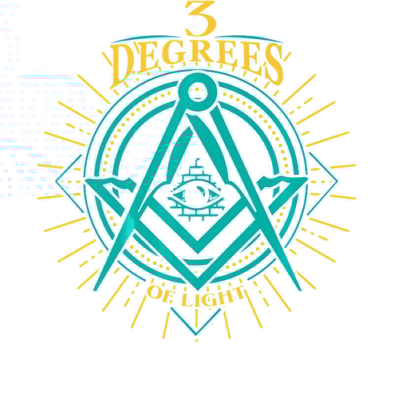 The Masonic Store 3 DEGREE OF LIGHT Christmas Gift Premium T-Shirt.png