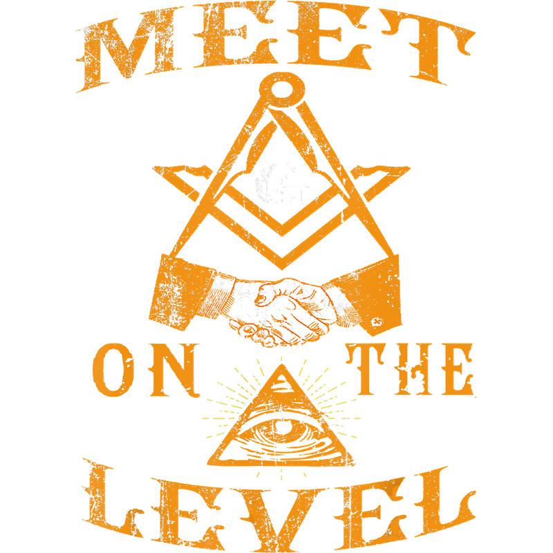 The Masonic Store MEET ON THE LEVEL Christmas Gift T-Shirt.png