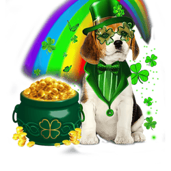 beagle dog irish leprechaun saint st patrick day shirt - unisex t-shirt
