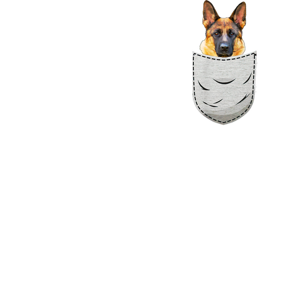 Cute German Shepherd Alsatian Shirt.png