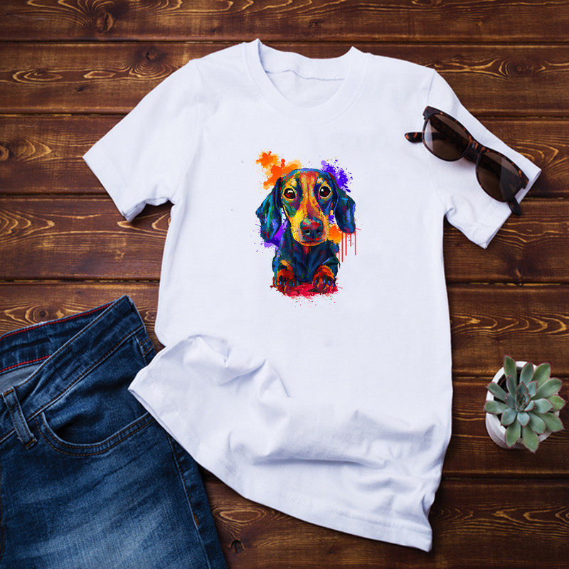 Dachshund Watercolor Shirt.png