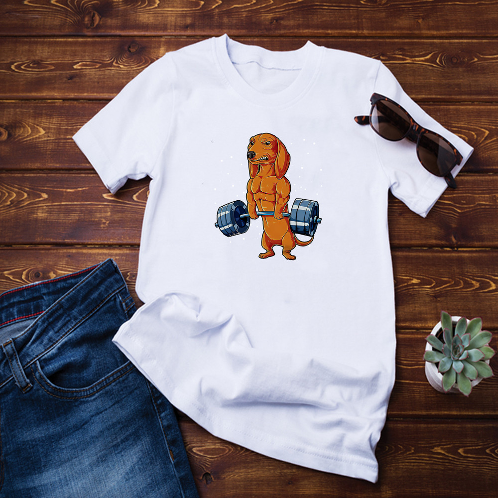Dachshund Weightlifting Shirt.png