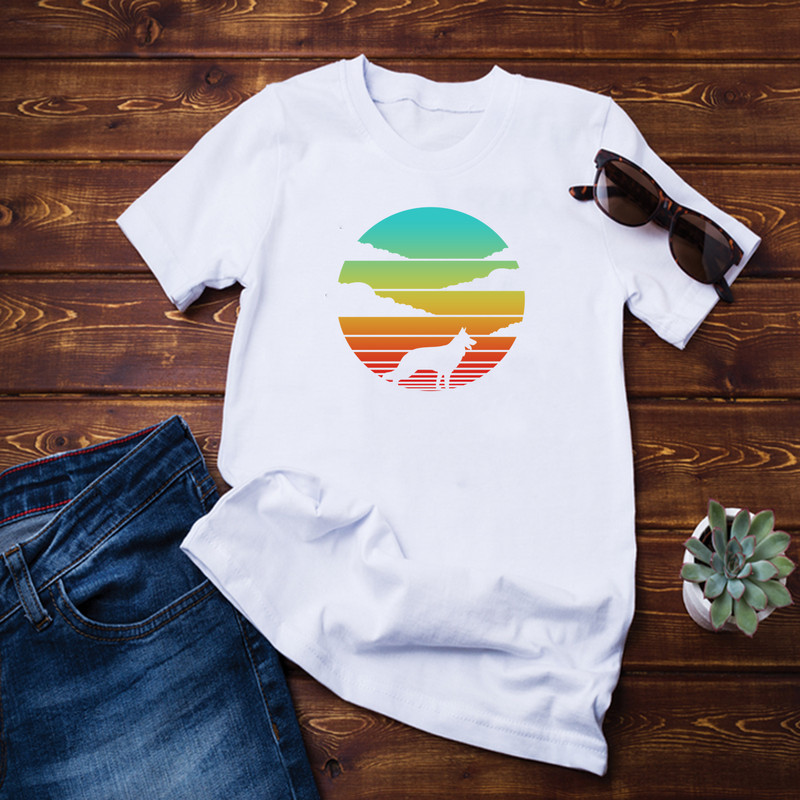 German Shepherd Sunset Shirt.png