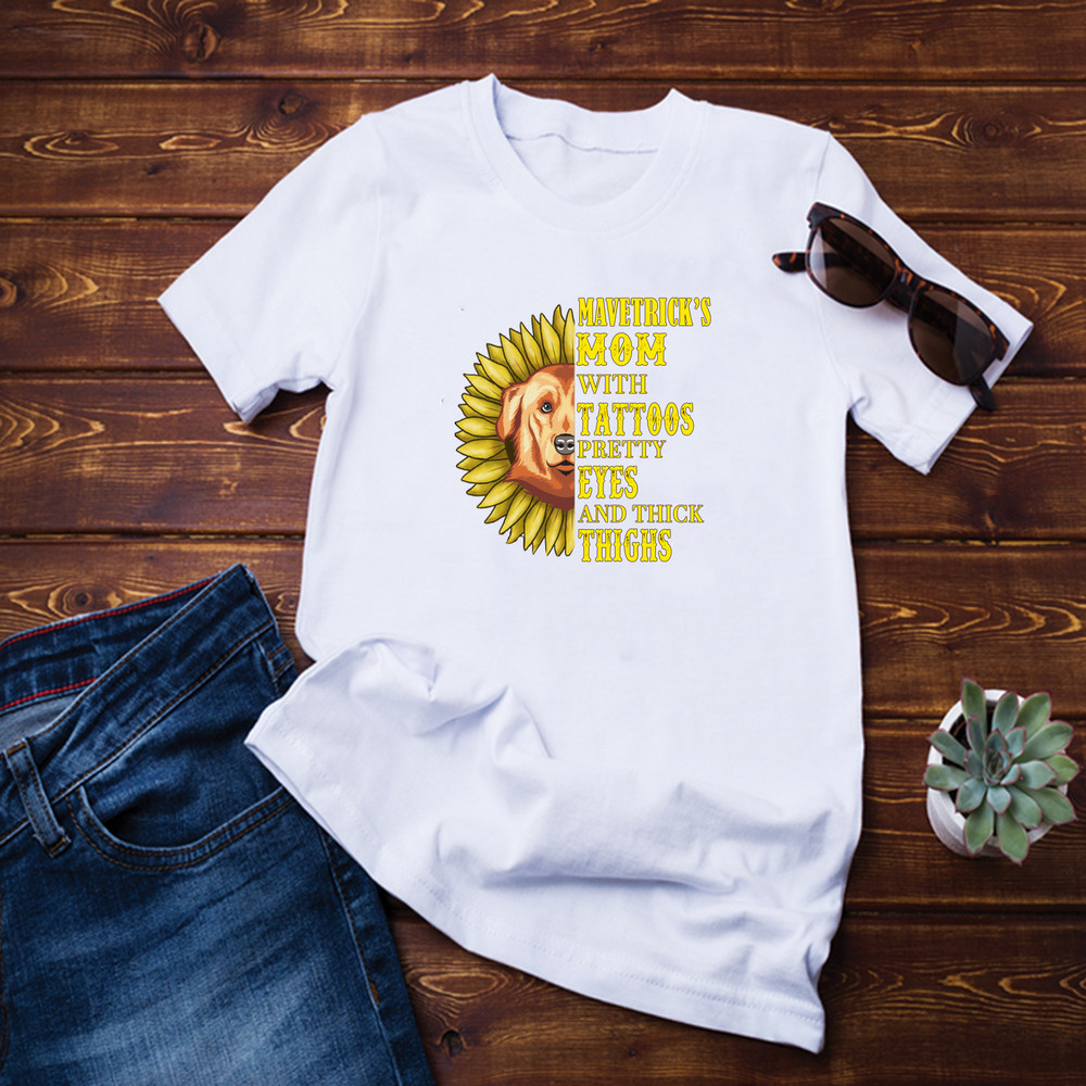 Golden Sunflower Dog Shirt.png