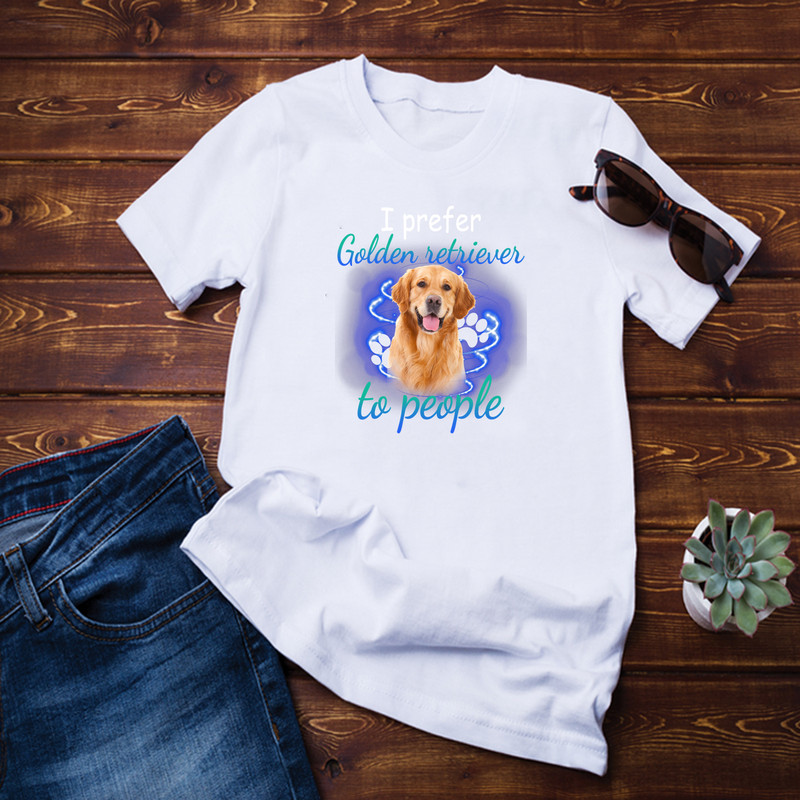 I Prefer Golden Retrver Shirt.png