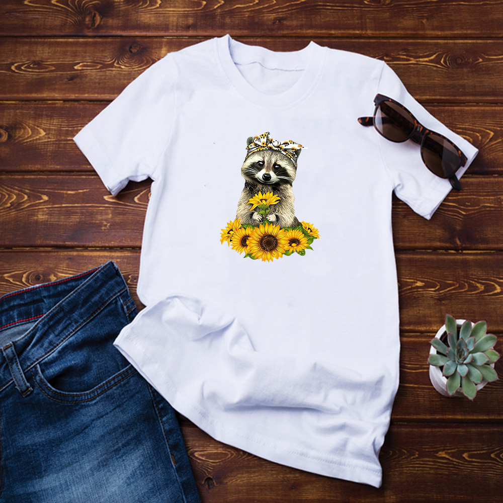 Raccoon Sunflower Shirt.png