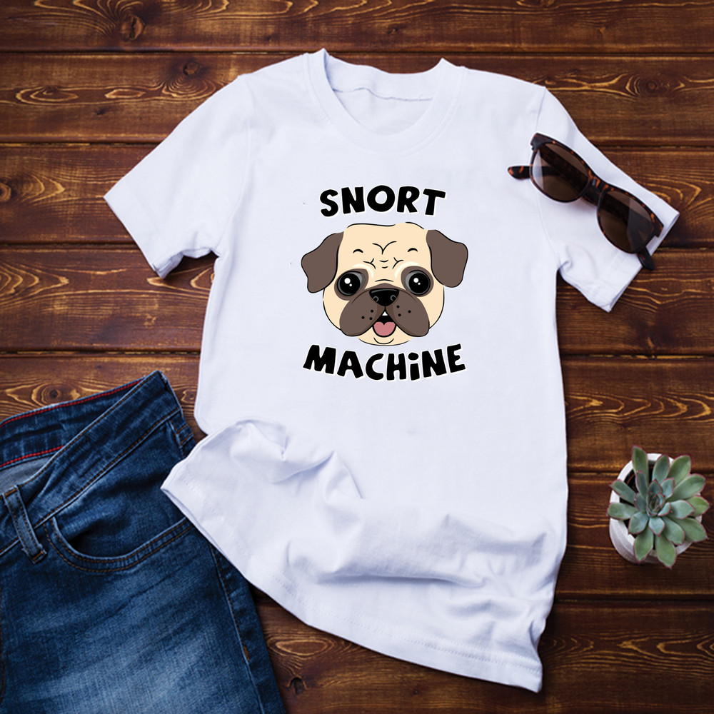 Snort Machine Pug Dog Lover Shirt.png