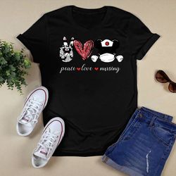 peace love nursing mickey mouse t-shirt unisex t shirt
