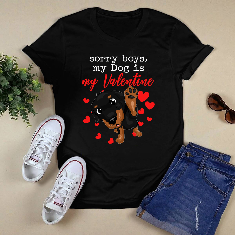 My Dog Is My Valentine Shirt.png