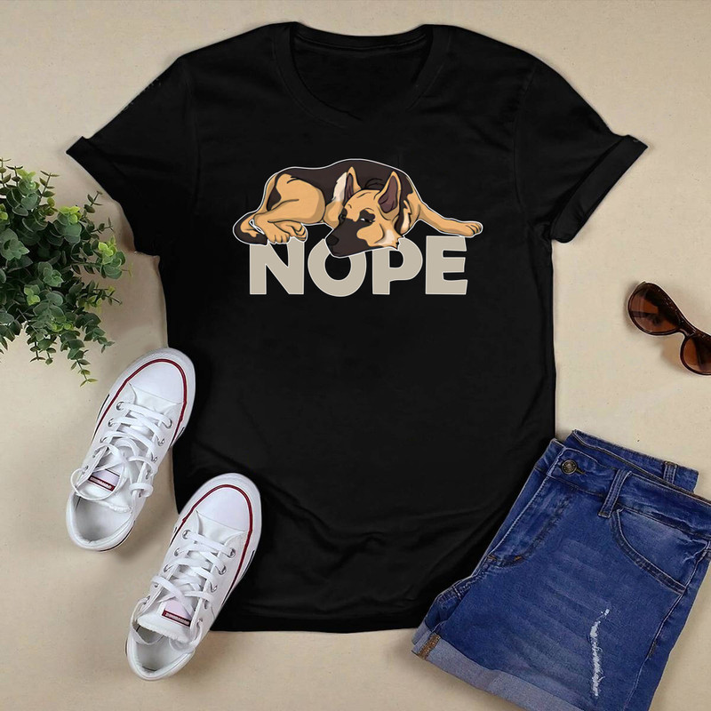 Nope German Shepherd Dog Shirt.png