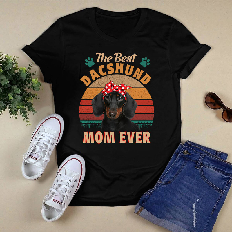 The Best Dachund Mom Ever Shirt.png