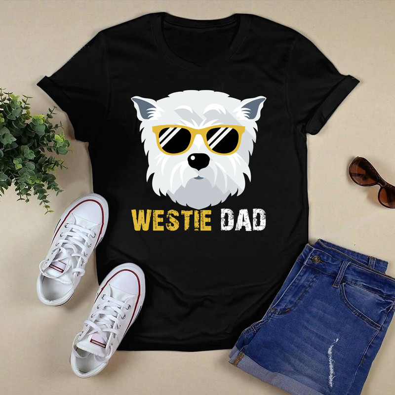Westie Dadfor Dog Lovers Gift  Shirt.png