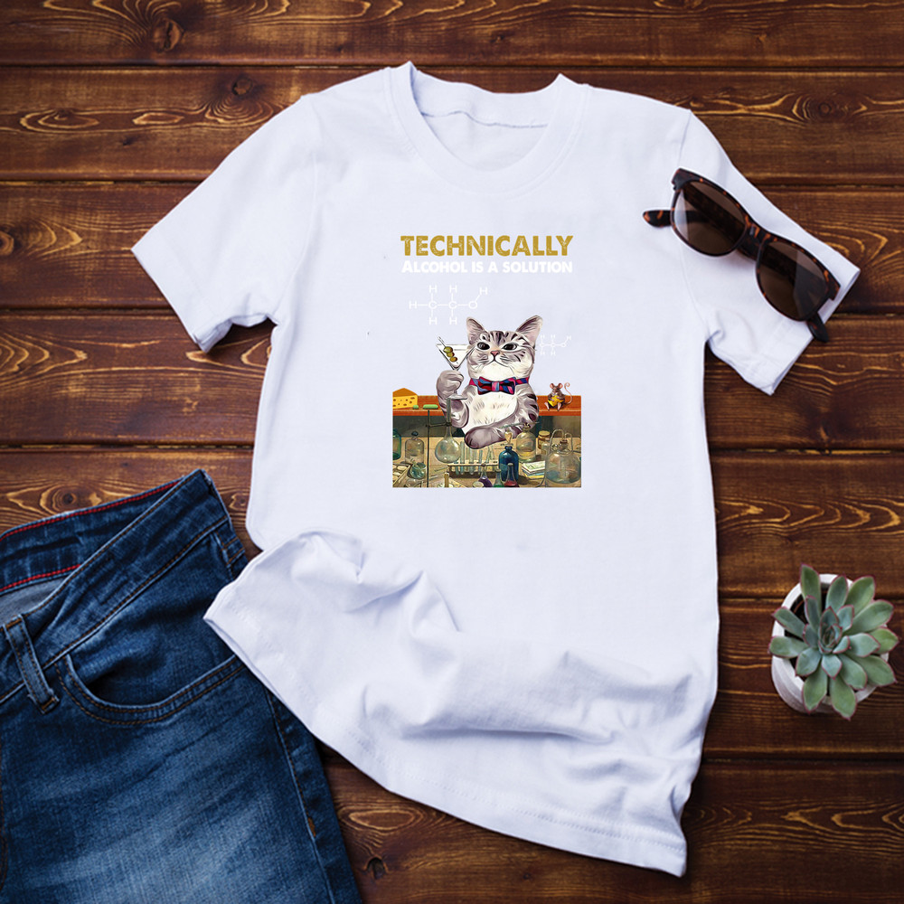 Cat Animal Technically Alcohol Shirtt.png