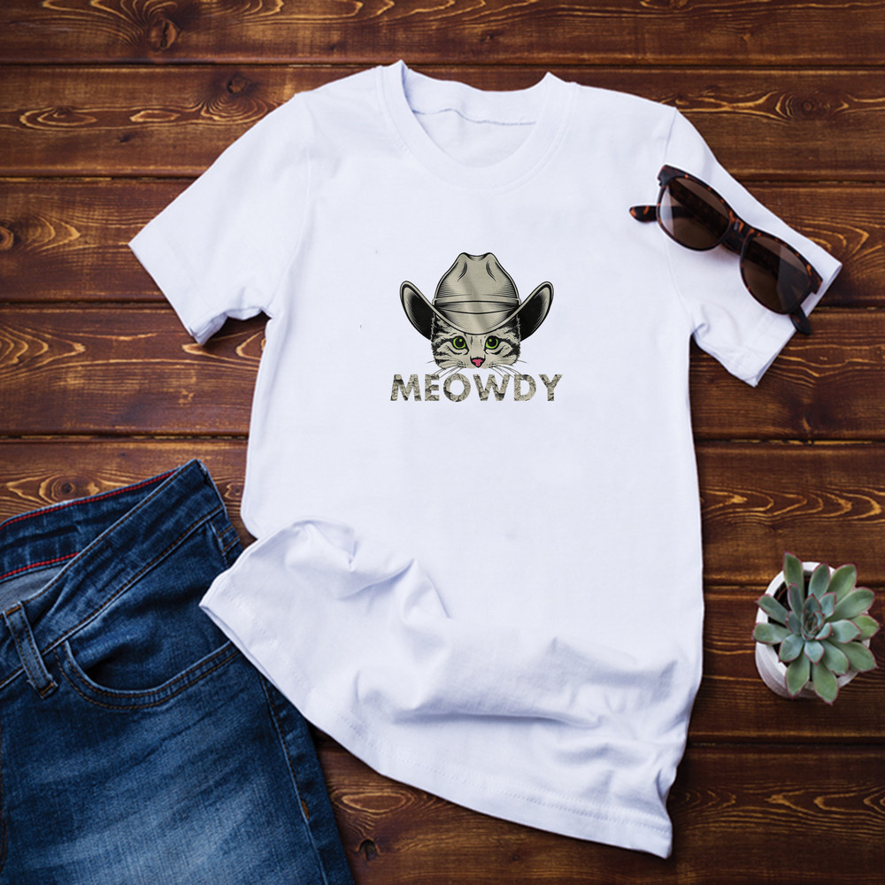 Meowdy - Funny Mashup Between Meow Howdy Shirt.png