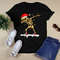 Christmas Cool Skeleton Hat Santa Dabbing Stocking Stuffer Premium T-Shirt.png