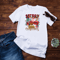 Merry Christmas Tree Red Tractor Lighting Farmer Christmas T-Shirt.png