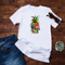 Pineapple Skull Christmas Tree Lights Xmas Men Sunglasses Premium T-Shirt.png