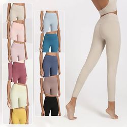 2023 Yoga pants lu align leggings Women Shorts Cropped pants Outfits Lady Sports Ladies Pants Exercise Fitness Wear Girl