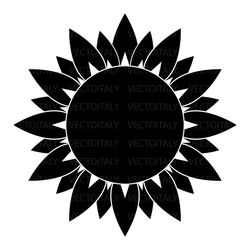 sunflower illustrated in vector and available in svg, pdf, eps, png, jpeg and ai format and available for instant downlo