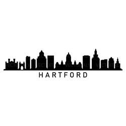 hartford skyline illustrated in vector and available in svg, pdf, eps, png, jpeg and ai format and available for instant