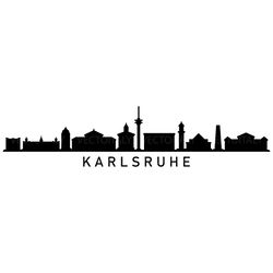 karlsruhe skyline illustrated in vector and available in svg, pdf, eps, png, jpeg and ai format and available for instan