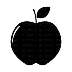 apple illustrated in vector and available in svg, pdf, eps, png, jpeg and ai format and available for instant download