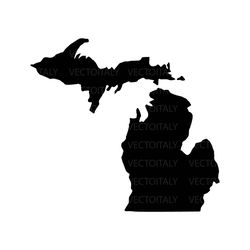 michigan map illustrated in vector and available in svg, pdf, eps, png, jpeg and ai format and available for instant dow