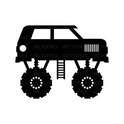 monster truck illustration in vector and available in svg, pdf, eps, png, jpeg and ai format and available for instant d
