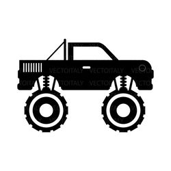 monster truck illustration in vector and available in svg, pdf, eps, png, jpeg and ai format and available for instant d