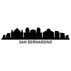 san bernardino skyline illustrated in vector and available in svg, pdf, eps, png, jpeg and ai format and available for i