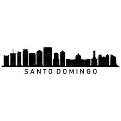 santo domingo skyline illustrated in vector and available in svg, pdf, eps, png, jpeg and ai format and available for in