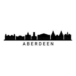 aberdeen skyline illustrated in vector and available in svg, pdf, eps, png, jpeg and ai format and available for instant