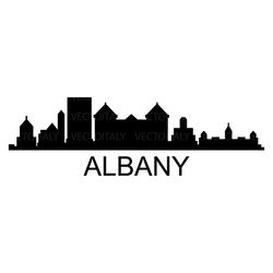 albany skyline illustrated in vector and available in svg, pdf, eps, png, jpeg and ai format and available for instant d