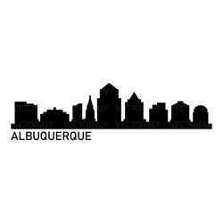 albuquerque skyline illustration in vector and available in svg, pdf, eps, png, jpeg and ai format and available for ins