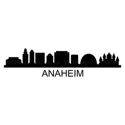 anaheim skyline illustrated in vector and available in svg, pdf, eps, png, jpeg and ai format and available for instant