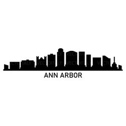 ann arbor skyline illustrated in vector and available in svg, pdf, eps, png, jpeg and ai format and available for instan