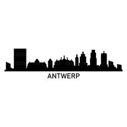 antwerp skyline illustrated in vector and available in svg, pdf, eps, png, jpeg and ai format and available for instant