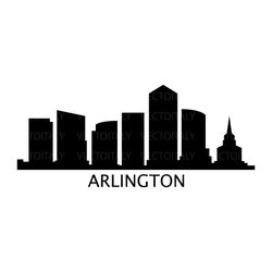 arlington skyline illustrated in vector and available in svg, pdf, eps, png, jpeg and ai format and available for instan