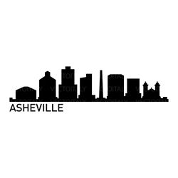 asheville skyline illustrated in vector and available in svg, pdf, eps, png, jpeg and ai format and available for instan