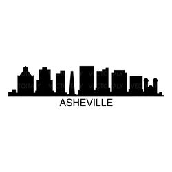asheville skyline illustrated in vector and available in svg, pdf, eps, png, jpeg and ai format and available for instan