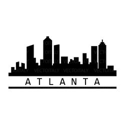 atlanta skyline illustrated in vector and available in svg, pdf, eps, png, jpeg and ai format and available for instant