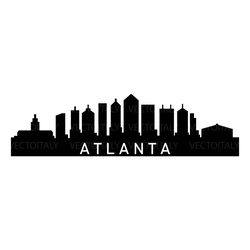 atlanta skyline illustrated in vector and available in svg, pdf, eps, png, jpeg and ai format and available for instant