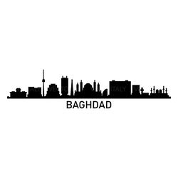 baghdad skyline illustrated in vector and available in svg, pdf, eps, png, jpeg and ai format and available for instant
