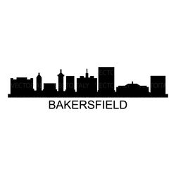 bakersfield skyline illustrated in vector and available in svg, pdf, eps, png, jpeg and ai format and available for inst