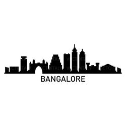 bangalore skyline illustrated in vector and available in svg, pdf, eps, png, jpeg and ai format and available for instan