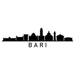 bari skyline illustrated in vector and available in svg, pdf, eps, png, jpeg and ai format and available for instant dow