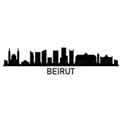 beirut skyline illustrated in vector and available in svg, pdf, eps, png, jpeg and ai format and available for instant d