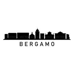 bergamo skyline illustrated in vector and available in svg, pdf, eps, png, jpeg and ai format and available for instant