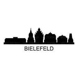 bielefeld skyline illustrated in vector and available in svg, pdf, eps, png, jpeg and ai format and available for instan